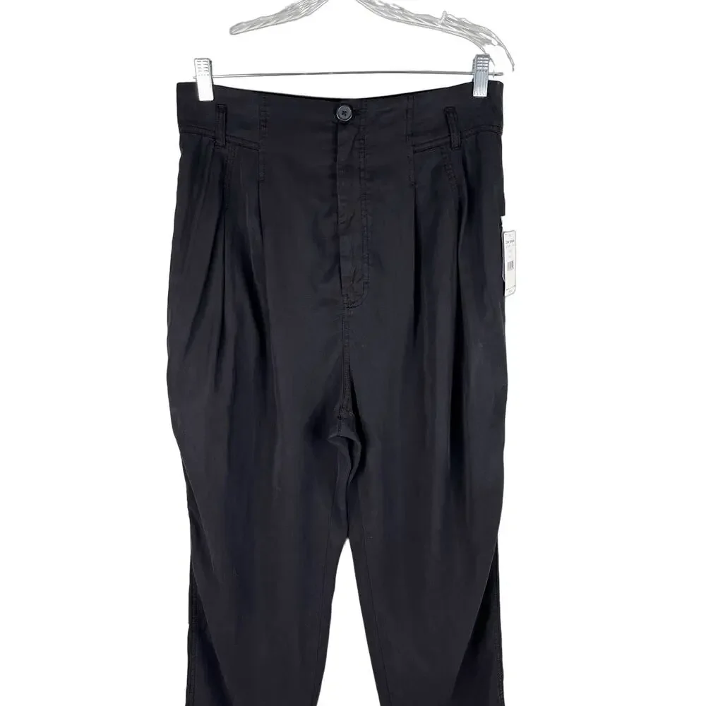 Free People Run Wild High Waist Balloon Pants Black 12 New